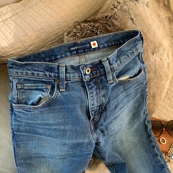 Leviβs 512 slim taper made and crafted med wash high rise unisex jeans 28/32 - Picture 5 of 16